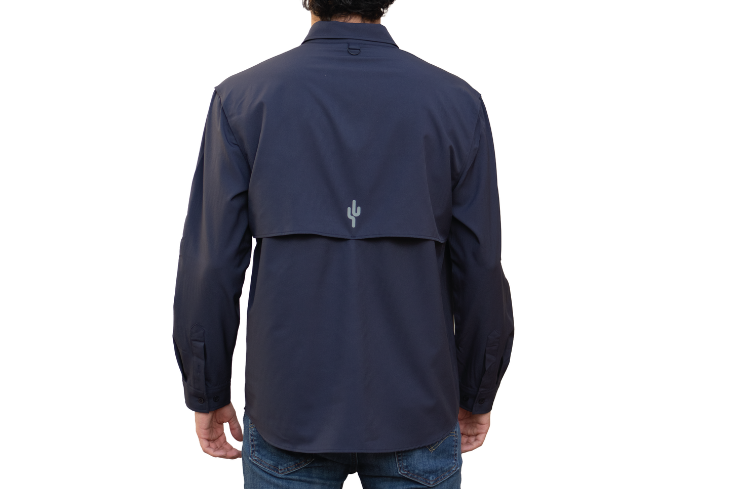 Camisa Azul Marino Manga Larga