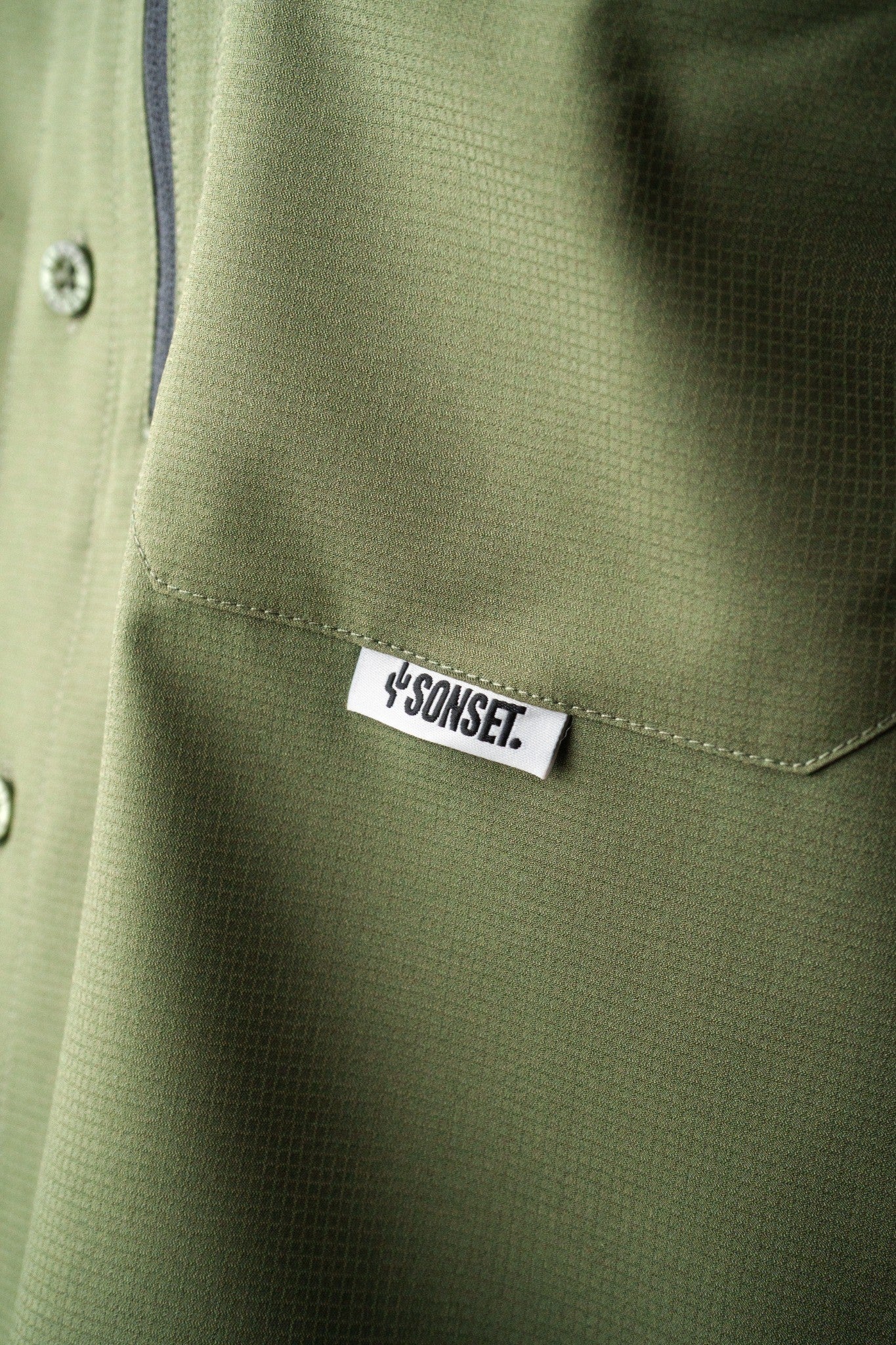 Camisa SONSET Manga Corta Verde