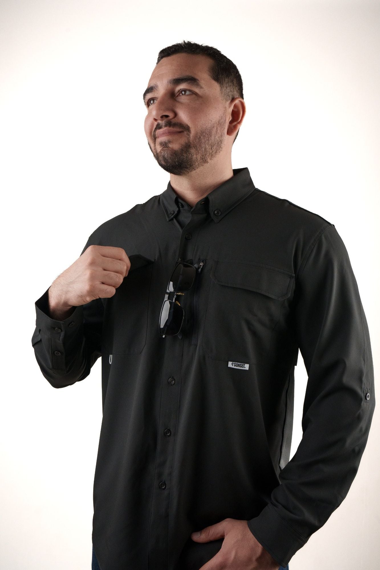 Camisa Manga Larga Negra