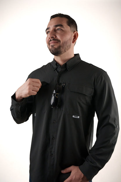 Camisa Manga Larga Negra