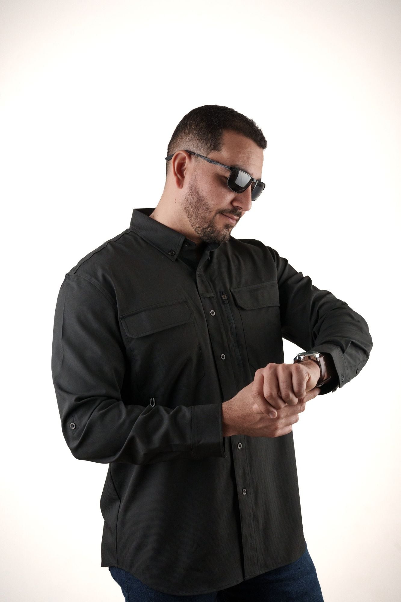 Camisa Manga Larga Negra