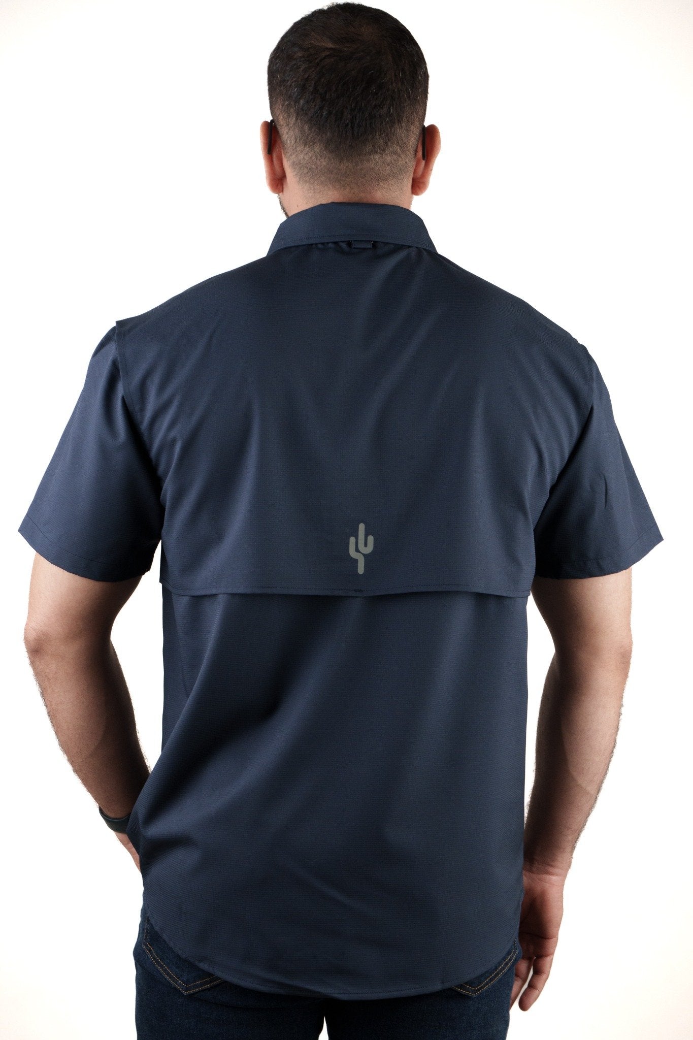 Camisa SONSET Manga Corta Azul Marino