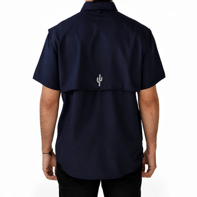 Camisa SONSET Manga Corta Azul