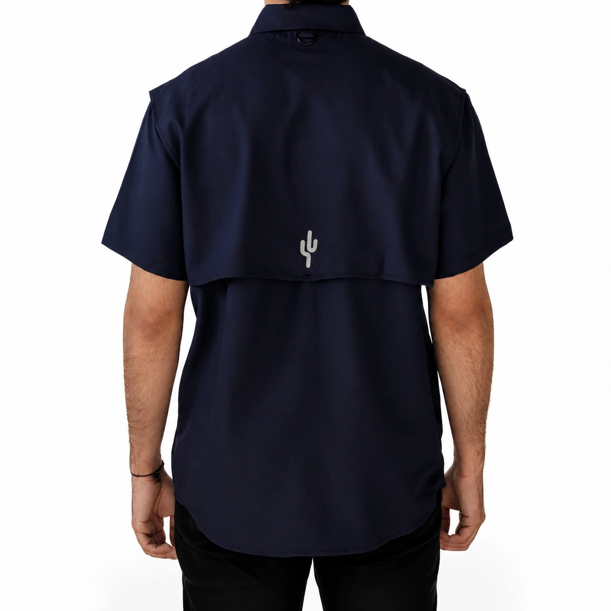 Camisa SONSET Manga Corta Azul