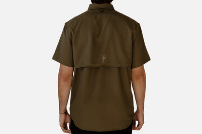 Camisa Manga Corta Verde Militar
