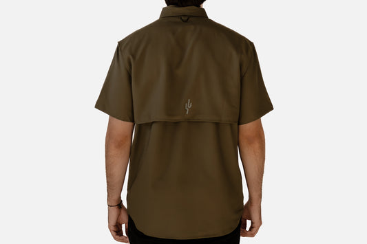 Camisa Manga Corta Verde Militar