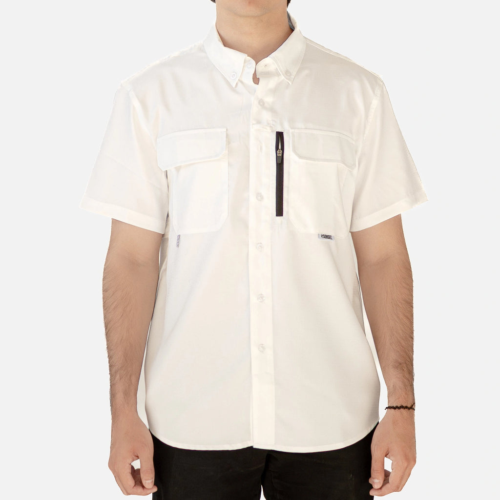 Camisa SONSET Manga Corta Blanca